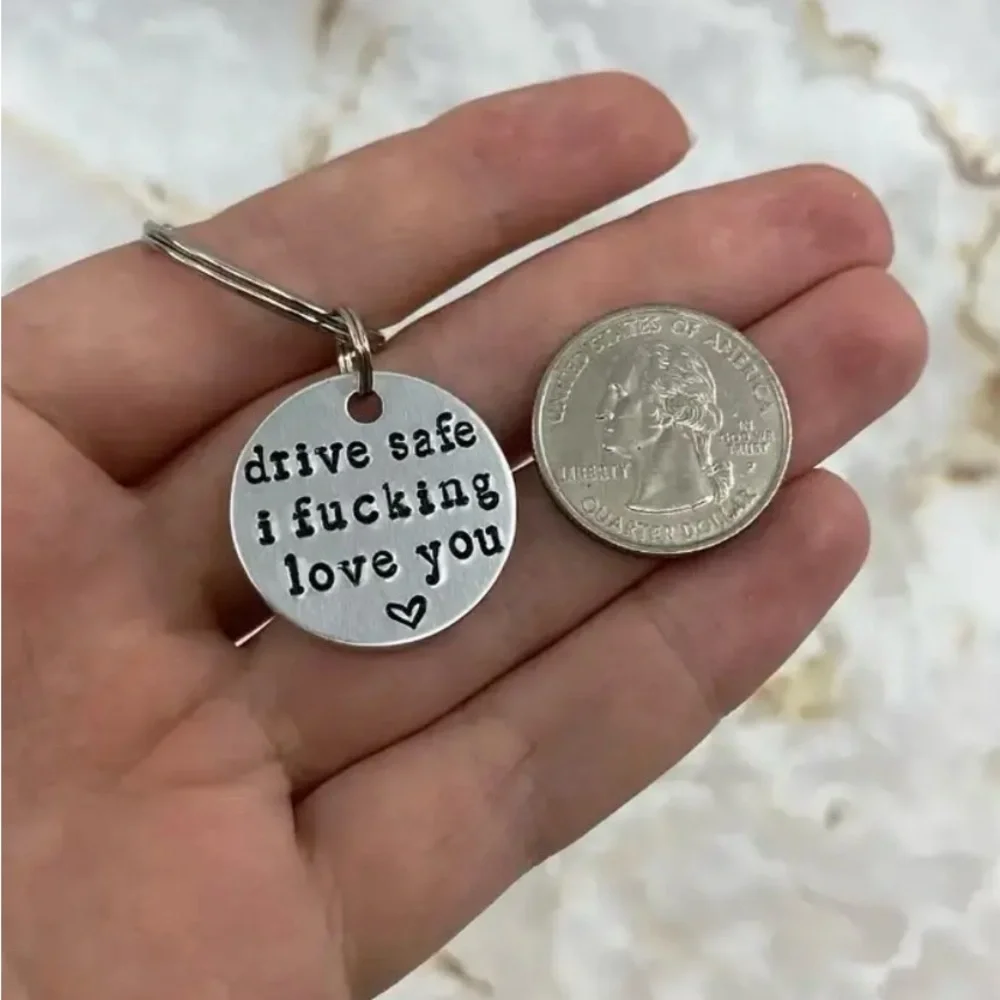 HUMOROUS & ADULT KEYCHAINS “DRIVE SAFE” MULTIPLE STYLES SEE PHOTOS